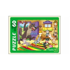 ПАЗЛЫ 60 элементов. ВОЛК И СЕМЕРО КОЗЛЯТ (Арт. П60-2218)