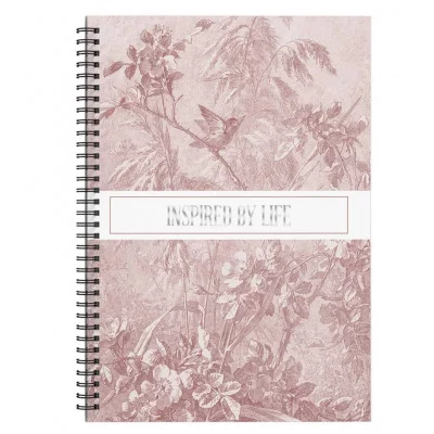 Блокнот А6 80л "FLOREALE. Cedar Rose" КанцЭксмо БМФК680390