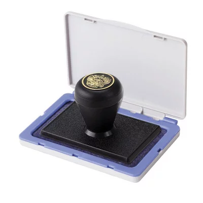 Штемпельная подушка BRAUBERG, 120*90 мм (рабочая поверхность 110*70 мм), синяя краска, 236866