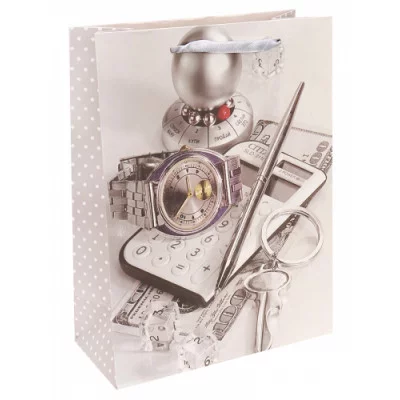 Dream cards Пакет подарочный с мат. лам. Финансы 26х32х10 см (L),210 г ПКП-3470