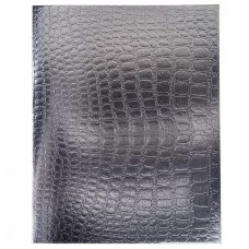 Тетрадь 48л клетка бумвинил "Metallic.Croco" серебро HATBER 48Т5бвВ1 222715
