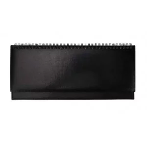 ПЛАНИНГ 56 л. недатир. SELECTION - BLACK (56-5071) греб, кожзам (черный), золотистый срез 300х130мм 56-5071