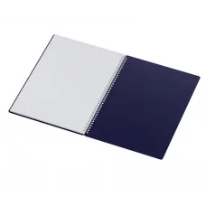 Тетрадь 48л., А4 клетка на гребне BG "Base", пластиковая обложка, синий 378831