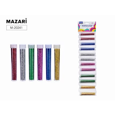 Набор блёсток декоративных, 12 шт., 6 цв.х 4.5г (золотой, красный, синий, зеленый, серебристый, фиол M-20241