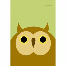 Блокнот А6 40л. Склейка. клетка. Сова. Дизайн 2 БСК64008