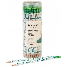 Карандаш чернографитный, корпус дерев. LOREX KIDS V-TYPE THAT\'S CROC НВ с ластиком заточенный трехгранный тубус принт на корпусе 251079