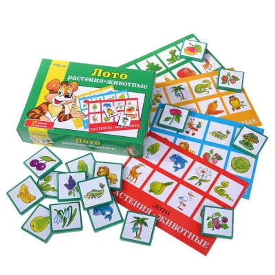 Лото "Растения-животные" 80303