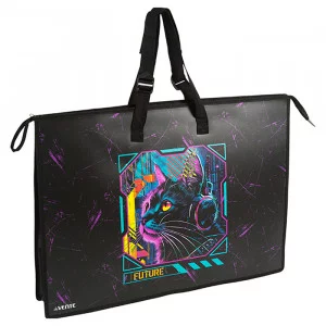 Папка для чертежей и рисунков "Label. Cyber Cat" A2 (650x470x100 мм) 500 мкм, 3075504