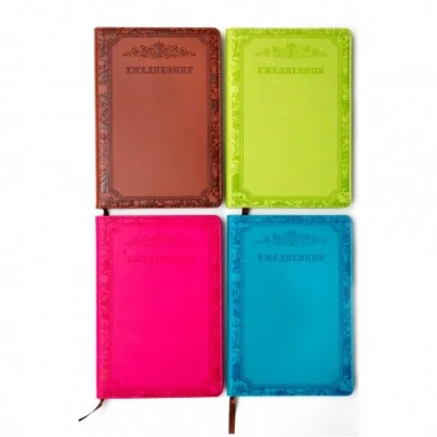 Ежедневник недатированный, А5, Yalong, 7БЦ, иск. кожа, тиснение, ляссе, ассорти, клетка, 140 л, "Оffice-3" YL-E-554