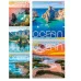 Тетрадь КЛЕТКА 48л. ПРИБРЕЖНЫЕ ВИДЫ-1 (48-5049) (обл. - цвет. мелов. второй блок) 48-5049
