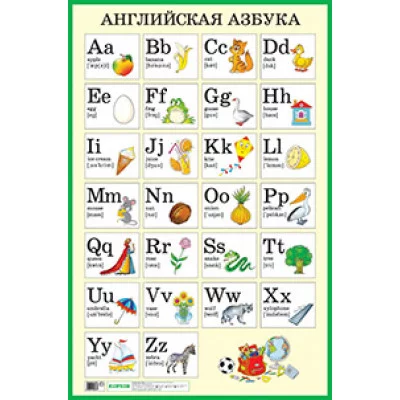 Английская азбука. Наглядное пособие