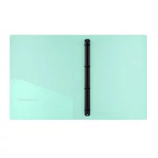 Папка на 4 кольцах Berlingo "Haze" А4, 24мм, 600мкм, D-кольца, с внутр. карманом, розовая, софт-тач 352618