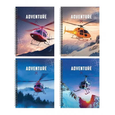 Тетрадь 48 л. А5+ кл. греб. офс. Schoolformat ВПЕРЕД В НЕИЗВЕСТНОСТЬ мел. карт., ВД-лак 249224