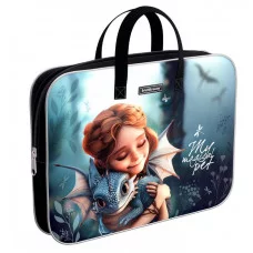 Папка текстильная на молнии ErichKrause с ручками Magic Pet, A4+ 62911