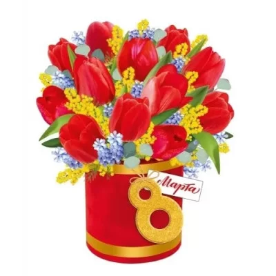 Плакат фигурный А3 И933 Империя Поздравлений 8 марта 81698