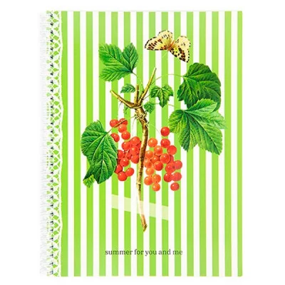 Тетрадь А4 80л клетка/гребень ламин "Flowers" зеленый 60г/м2 SVETOCH SVT_800421_03 Россия (643)