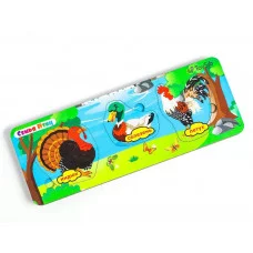 Вкладыш больше-меньше "Семья птиц" 8003