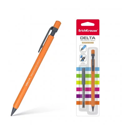 Набор из 1 механического карандаша ErichKrause Delta и 20 грифелей 0.5 мм, НВ  44427