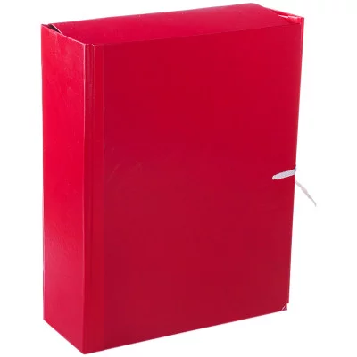 Папка архивная с жесткими клапанами OfficeSpace, покрытие БВ, с 4 завязками, ширина корешка 80мм Спейс 158542