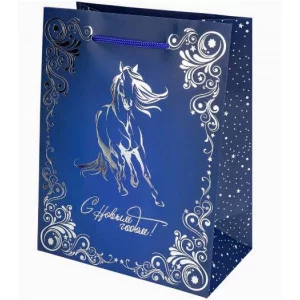 Dream cards Пакет подар. мат.лам. тис.фол.18х23х10 см (M) Грациозный конь 190г ППК-2420