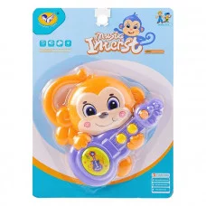 Музыкальная погремушка "Обезьянка" на листе 855-59A