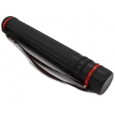 Тубус телескопический DA-34 64-110см, диам.80мм, пластиковый, черный, с ремнем (1/40)  327487