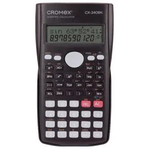 Калькулятор инженерный CROMEX (КРОМЕКС) СX-240BK (155х80 мм), 240 функций, 10+2 разрядов, черный, 273832