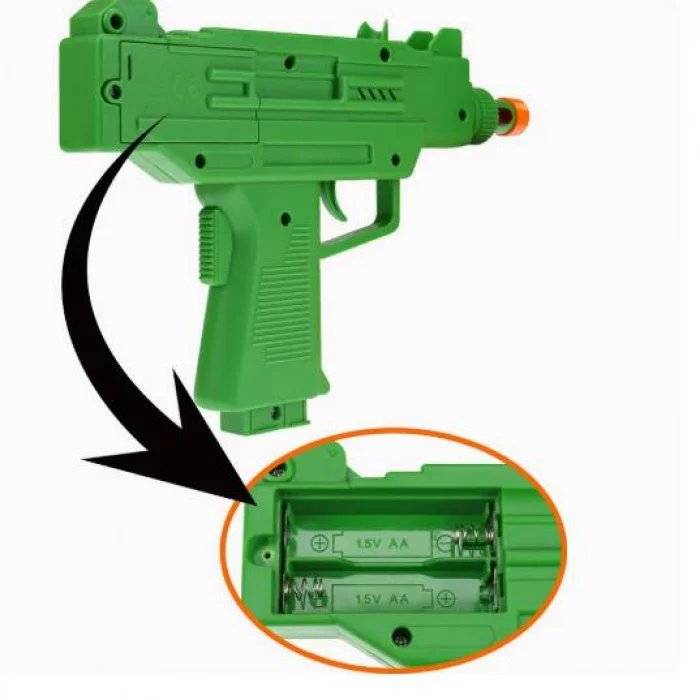 Игровой набор "Военный" пистолет-пулемет, граната, фляга в пакете M0069