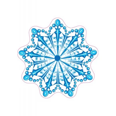 Плакат А3 Снежинка 10-01-0188