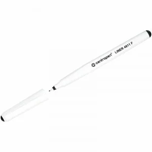 Ручка капиллярная (линер) ЧЕРНАЯ CENTROPEN "Liner", трехгранная, линия письма 0,3 мм, 4611, 2 4611 0112