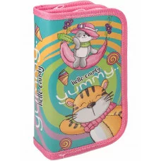 ТМ "Profit" Пенал 2-секц, большой ПЛЮШЕВЫЕ ЗВЕРУШКИ (ПН-7723) 190х105, ламинированный картон