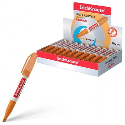 Текстмаркер 1шт ErichKrause Visioline V-11 Mini Neon цвет чернил оранжевый 56903