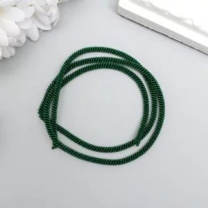 Канитель мягкая, витая 3 мм матовый, изумруд 5 гр 6708975