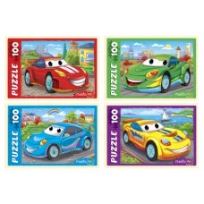 ПАЗЛЫ 100 элементов. БЫСТРЫЕ МАШИНЫ (Арт. П100-5961)