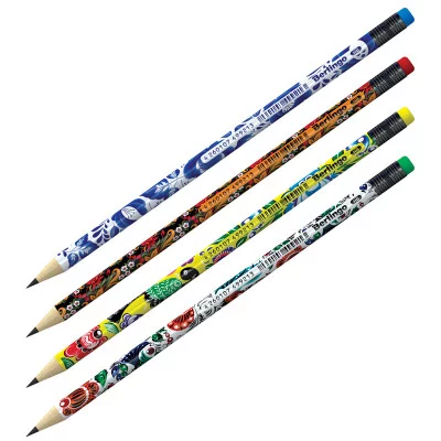 Карандаш ч/г Berlingo "Traditional" HB, круглый, заточен., с ластиком, ассорти BERLINGO_ 276679