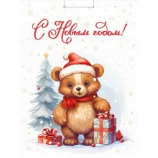 Optima Пакет подарочный с глянц.ламин.26,4x32,7x8см(L)Милый медвежонок,128г(собс.разр.) ПКП-6685