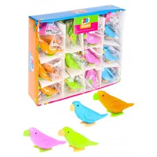 TM"Profit"Ластик фигурный ЦВЕТНЫЕ ПОПУГАИ 5х1,5 см (Л-6382),1шт, ассорти, кратно 48 Л-6382