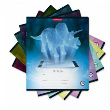 Тетрадь школьная ученическая ErichKrause Digital Dino 24 листа клетка 49227