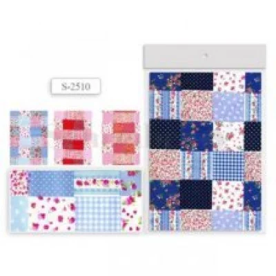 Материал для творчества ткань TUKZAR, А4, 21х30 см, самоклеющаяся, ассорти, "Кантри" S 2510