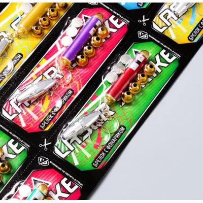 Фонарик свет + лазер 5 насадок Пуля МИКС 16х6 см 4098174