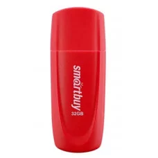 Флеш-диск 32 GB SMARTBUY Scout USB 2.0, красный, SB032GB2SCR