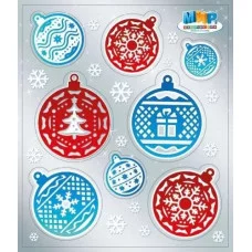 Наклейка "Ёлочные игрушки", Горчаков 460326293000780804
