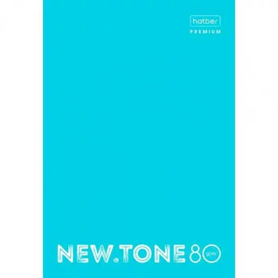 "Premium" Тетрадь 80л А4ф на 4-х кольцах клетка 80г/кв.м глянц. ламин. NEWtone PASTEL Незабудка в ин