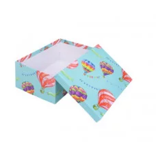 Коробка прямоугольная подарочная Полет шаров 33X25.5X14.5 см РазборКОР-7818