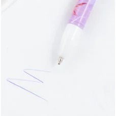 Ручка пластик с колпачком Вдохновляй красотой, синяя паста, шариковая 0,5 мм 9229702