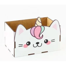 Органайзер для канцелярии Белый кот 150х100х80 мм 4197574