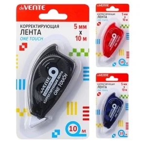 Корректирующая лента 5мм*10м "One touch" фронтальный аппликатор DEVENTE 4062100 340677
