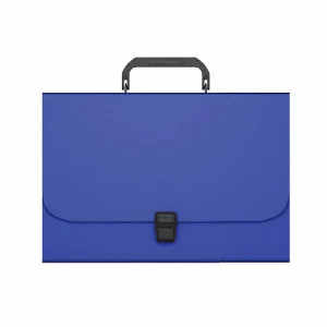 Портфель пластиковый ErichKrause Matt Classic, A4, синий 1шт 50435