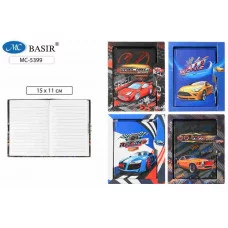 Блокнот детский+замочек МАШИНЫ в подарочной упаковке 18*15 см яркая, цветная обложка 7БЦ МС-5399