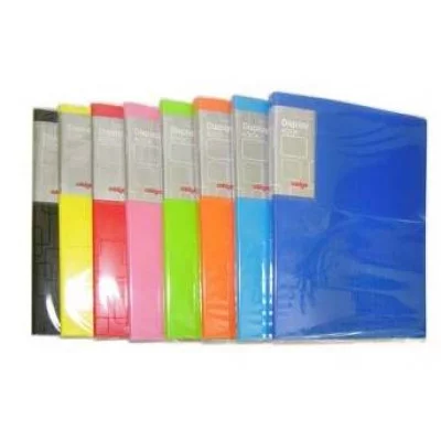 Папка на 30 карманов А4 BQ-155 "Графика" корешок 15мм, карман с вкладышем на корешке, цвета ассорти М-230А 306253
